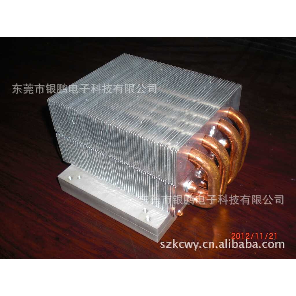 200W舞台灯导热管散热片 投影机热管散热器 LED热导散热片