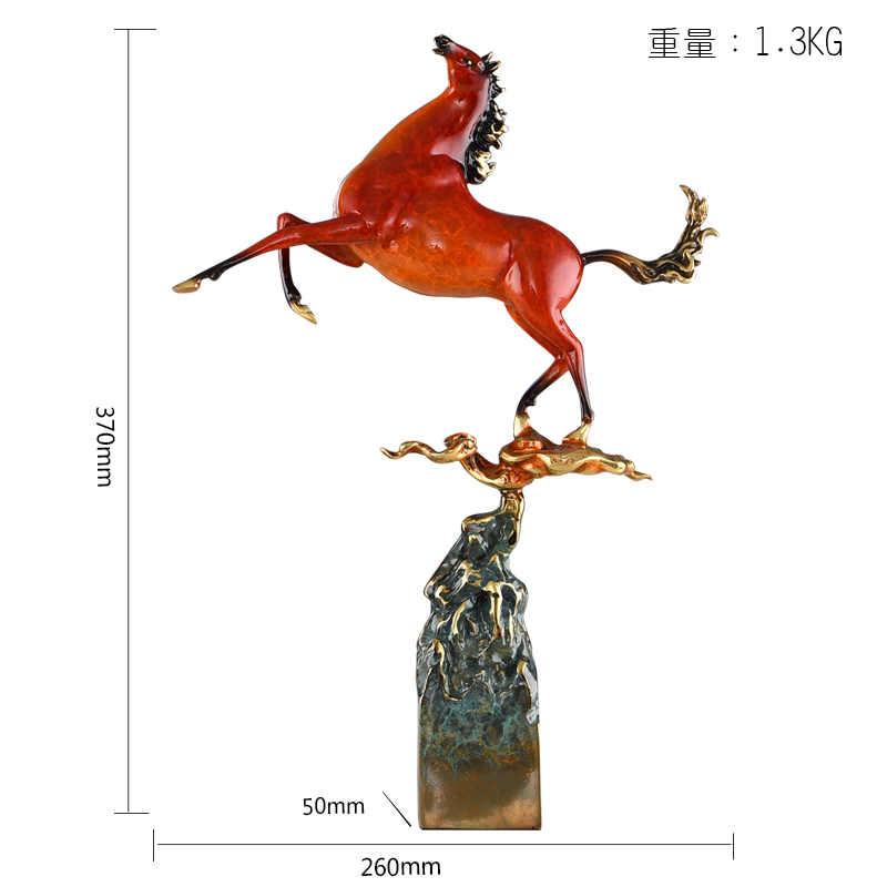 纯铜鹿摆件新中式鹿家居装饰品玄关客厅L办公室招财开业乔迁礼品