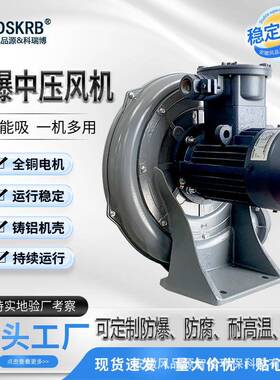 防爆中压风机FX-1AEX粉尘A21鼓风机2.2KW离心风机EXDA21