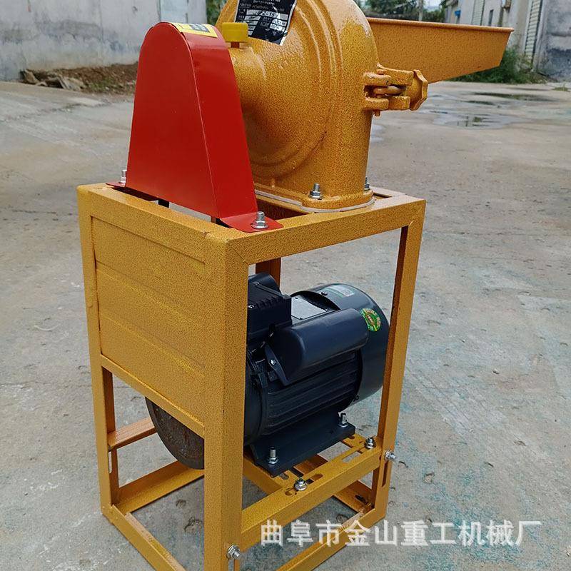 新款粮食自吸粉碎机15型谷子粉碎机柴油机带大米粉碎机