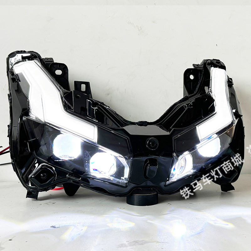 适用于本田adv350大灯总成改装升级LED双光透镜矩阵激光大灯车灯