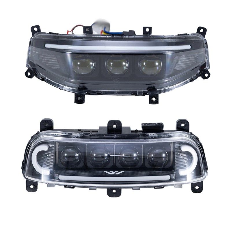 适用于9号M3/Mz/Mk2机修工系列大灯组件改装Led矩阵三镜头低从天