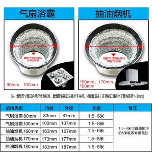 适合帅康油烟机CXW M335排风管排气管排烟管出风管通用风管 200