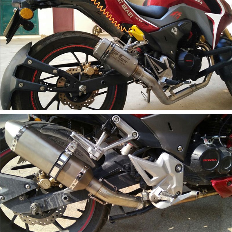 适用于暴锋眼CB190R排气消声器CBF190R改装排气管消声器无损安装