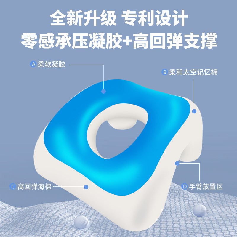 小墨鱼午睡枕中小学生午休枕桌面午睡抱枕办公室午睡神器趴睡枕头