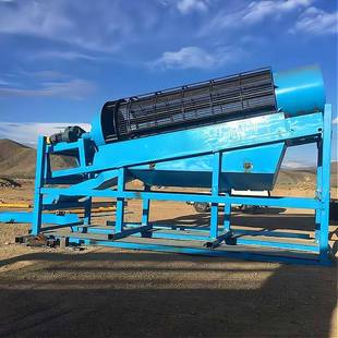 滚筒式陆地旱地移动淘金车设备洗黄金矿处理量大采金设备制造商