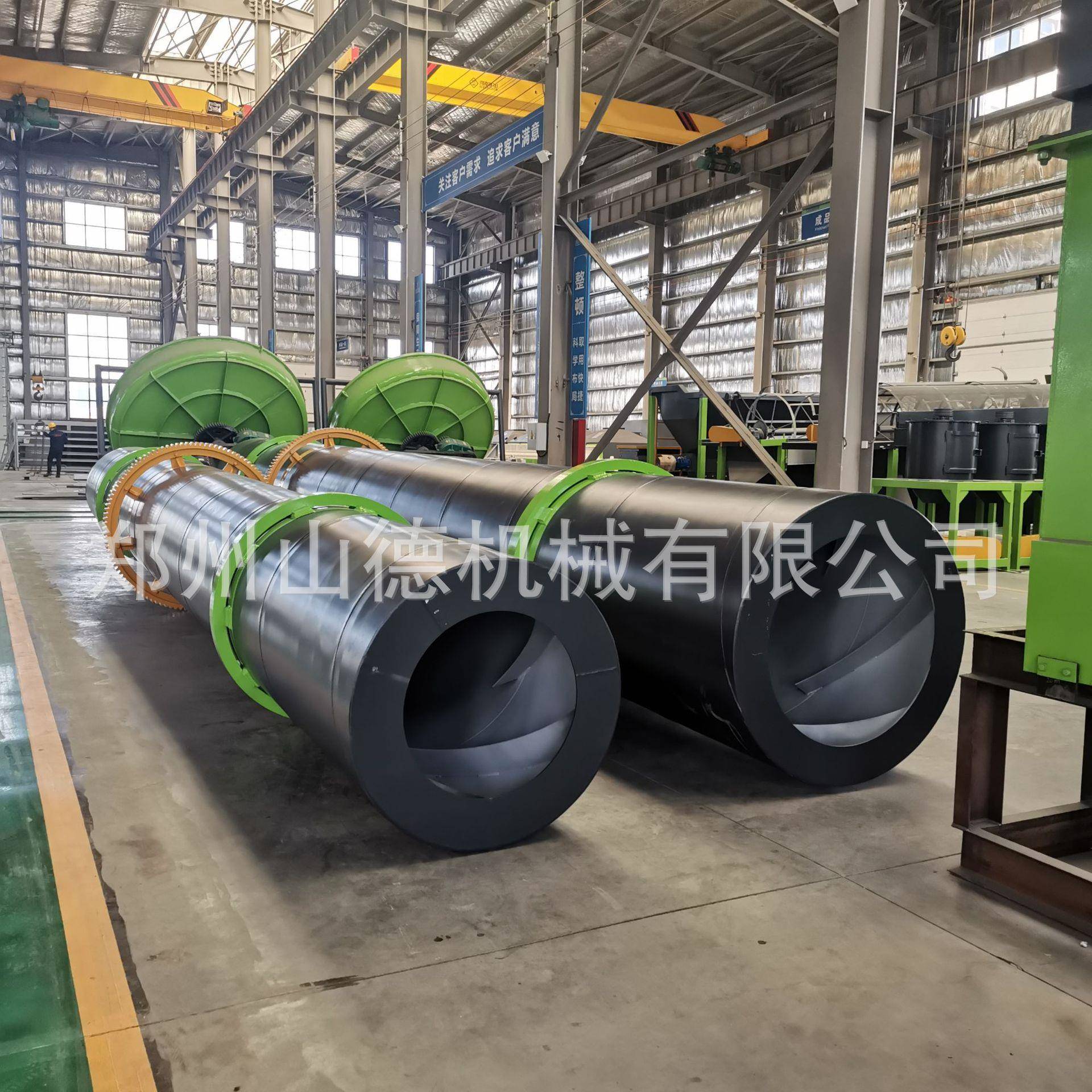 新型1010滚筒烘干机石灰石密闭冷却机菌菇渣干燥生产设备