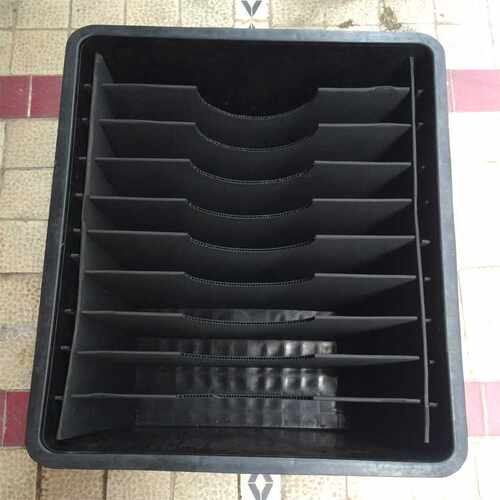 广州防静电黑色塑料pp中空板周转箱 EVA分格刀卡 有图样即可生产
