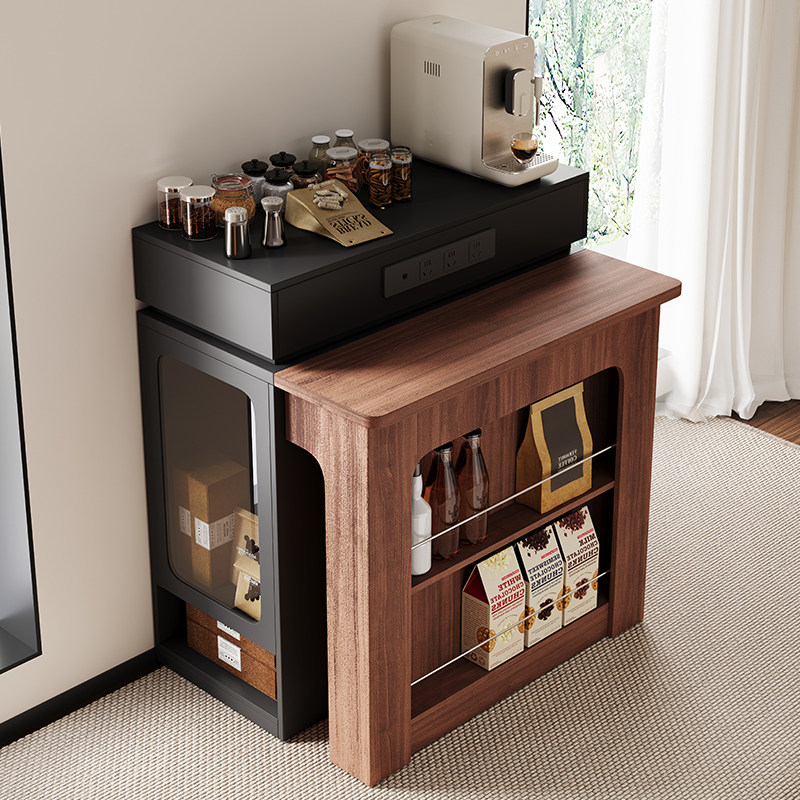 中古岛台餐桌一体可o伸缩小户型多功能迷你饭桌带插座家用折叠导