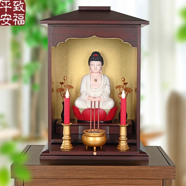 清仓特价阁带门实木金丝锦缎财神观音祖先柜神台神龛桌佛柜