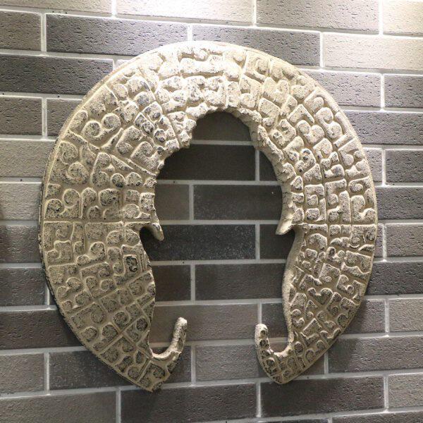 中式禅意佛头壁饰玄关挂件背景墙饰中国风挂画空宁装饰品挂件