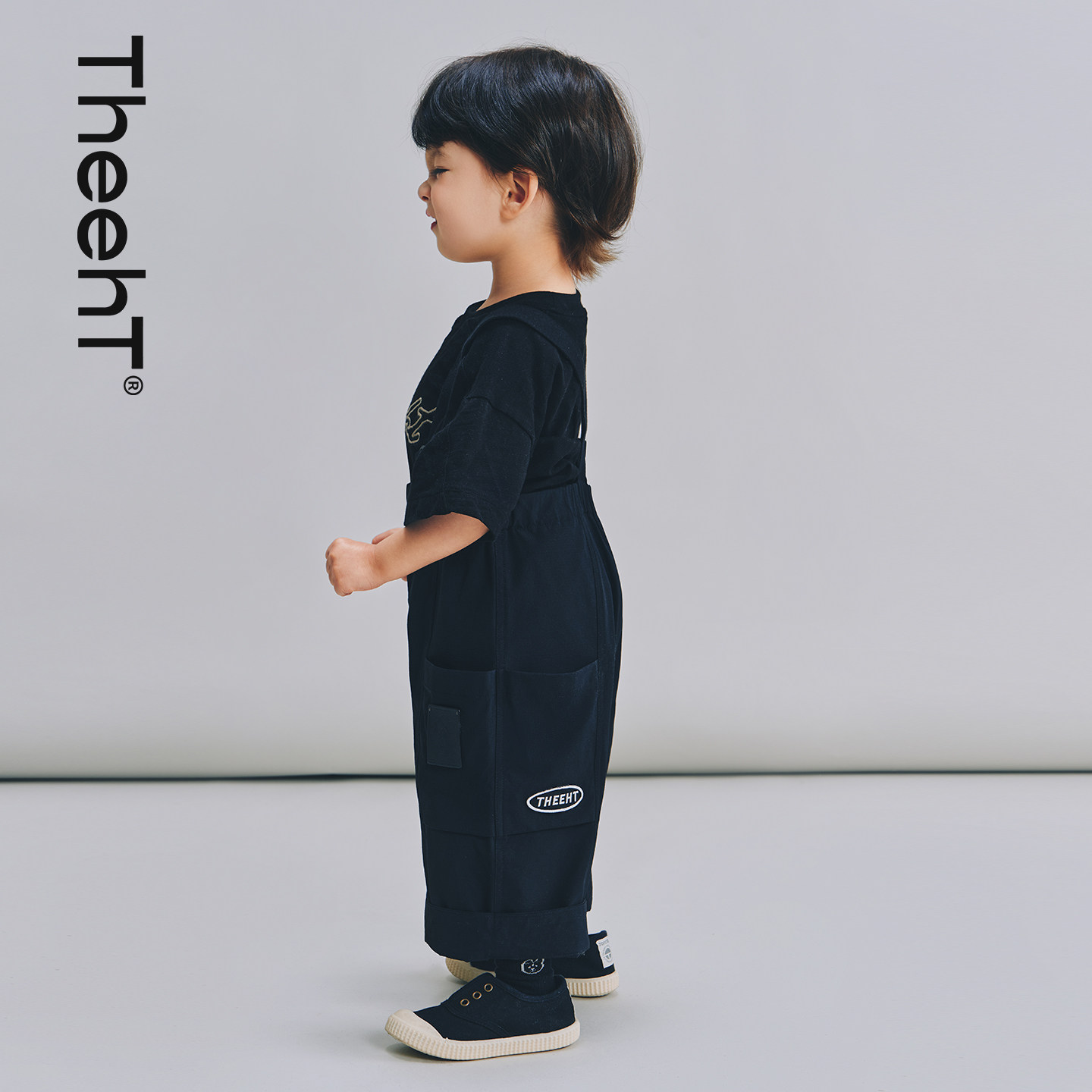 THEEHT春夏男女童快干成长背带裤图片