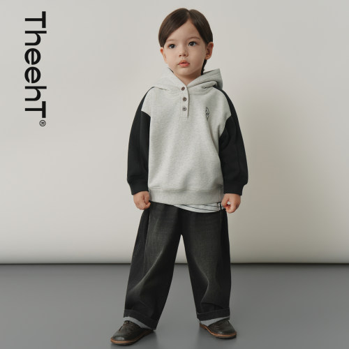 【新品上新】THEEHT童装秋冬男女童儿童长裤空气纺超柔宝宝牛仔裤