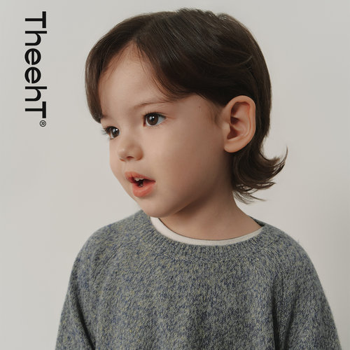THEEHT秋冬男女童桑蚕丝羊绒毛衣