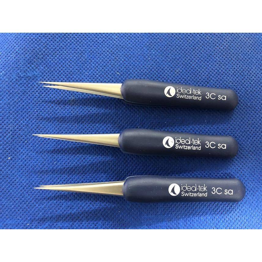 ideal-tek镊子3C.SA.DR防静电尖头镊子微电子组装镊子