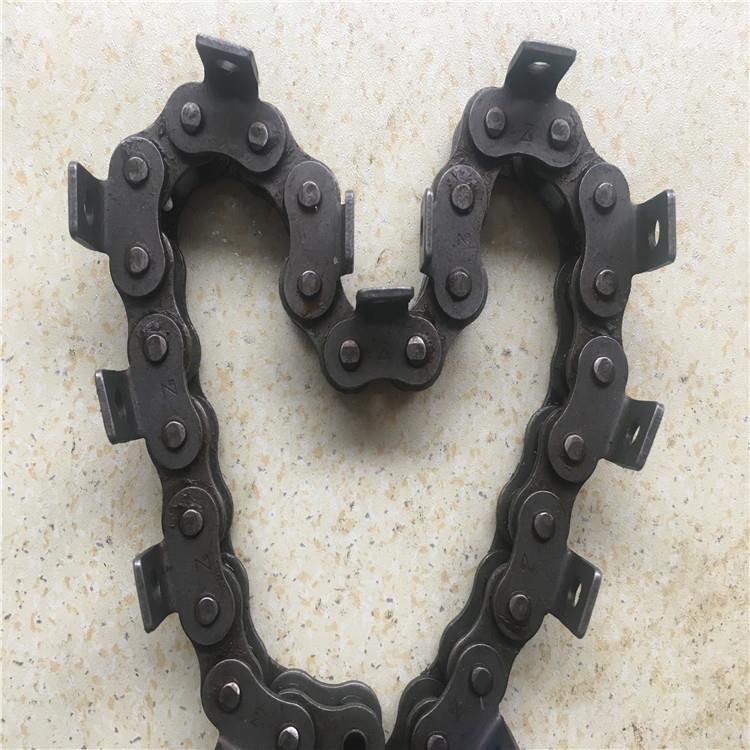 弯板链条6分带耳链条东华自强带弯板链条12A-1*80L机械传动链