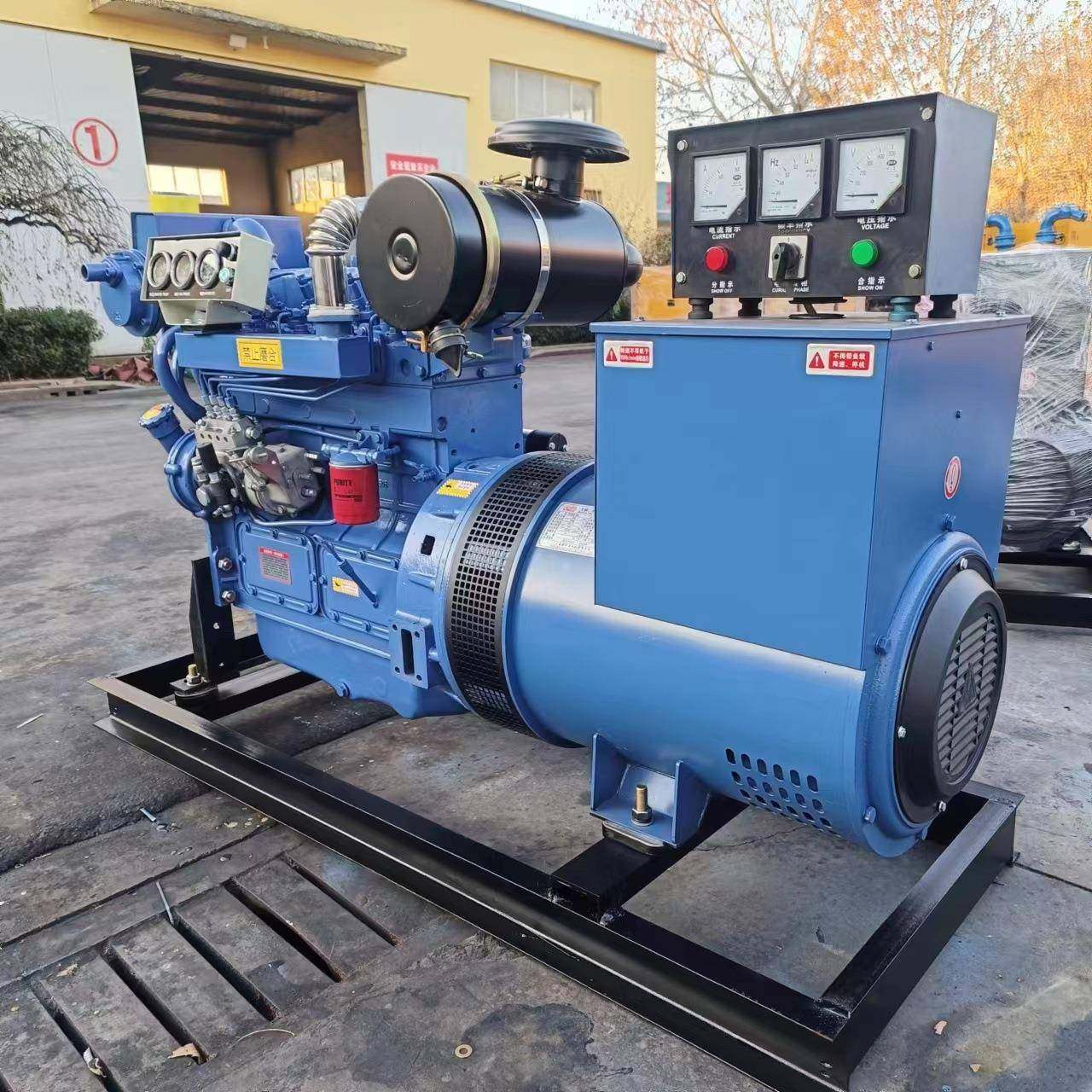 柴油发电机组50KW船用发电机组全铜无刷耐用养殖场学校工地应急