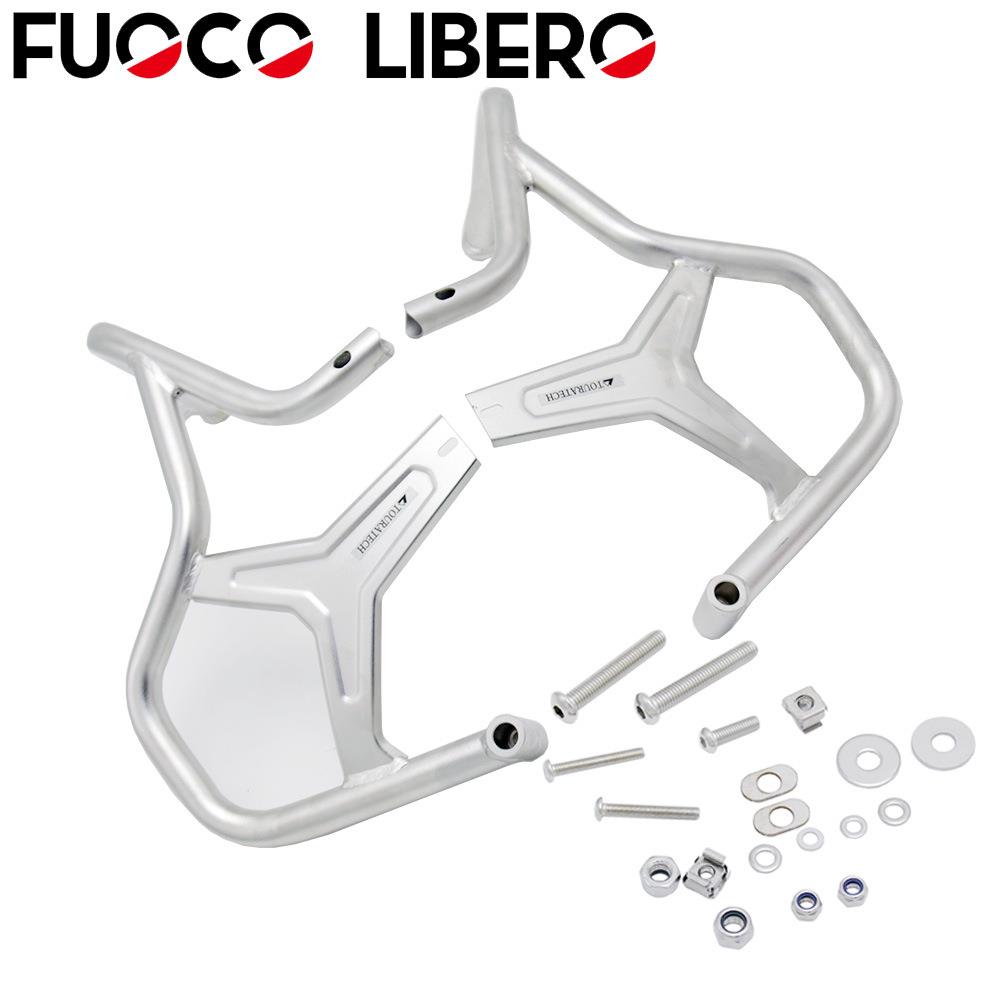 适用宝马R1200GSADV水鸟13-19改装不锈钢保险杠油箱防摔保险杠