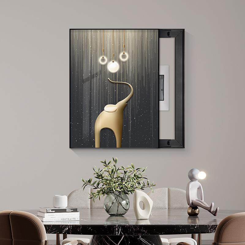 电表箱装饰画竖款简约客厅餐厅玄关左右推拉掀盖遮挡电源盒壁画,鲜花速递/花卉仿真/绿植园艺,割草机/草坪机,淘宝优惠券,粉丝福利购,淘宝优惠卷