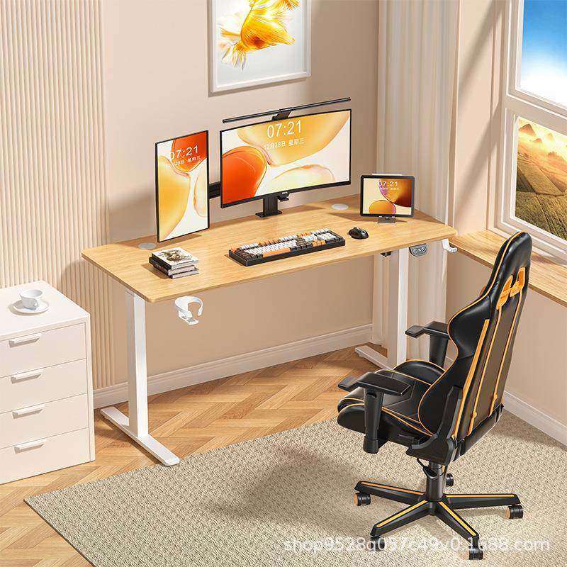 电动升降桌单电机电脑办公桌站立式两节家用智能升降桌