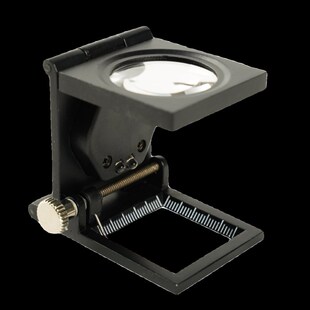 看鸽子眼放大镜超高清纬密镜纺织用60倍照布镜带灯带刻度印刷折叠