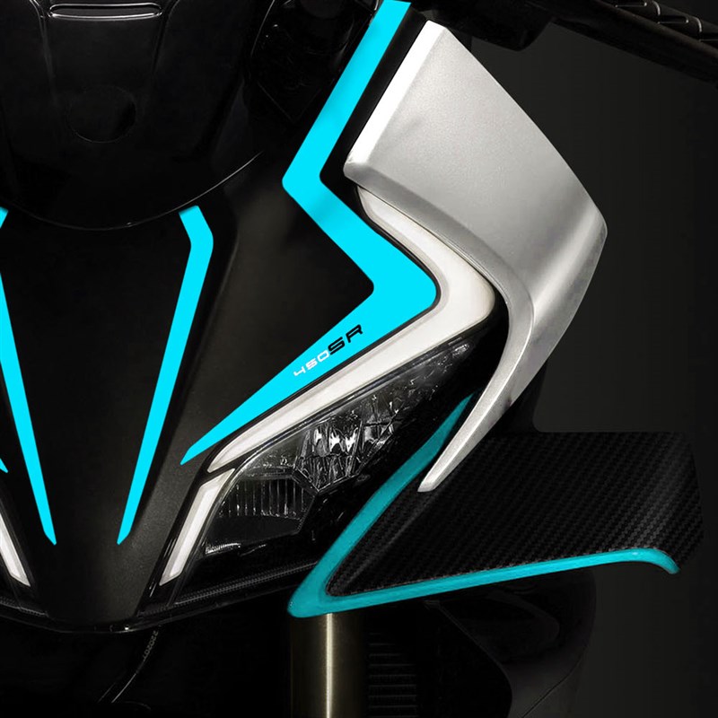 适用于春风450SR改装车头拉花贴花风挡贴纸版画装饰个性反光防水