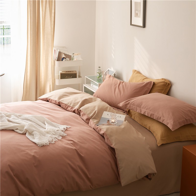 秋冬100支磨毛床单四件套全棉床上用品被套四季通用被单床笠