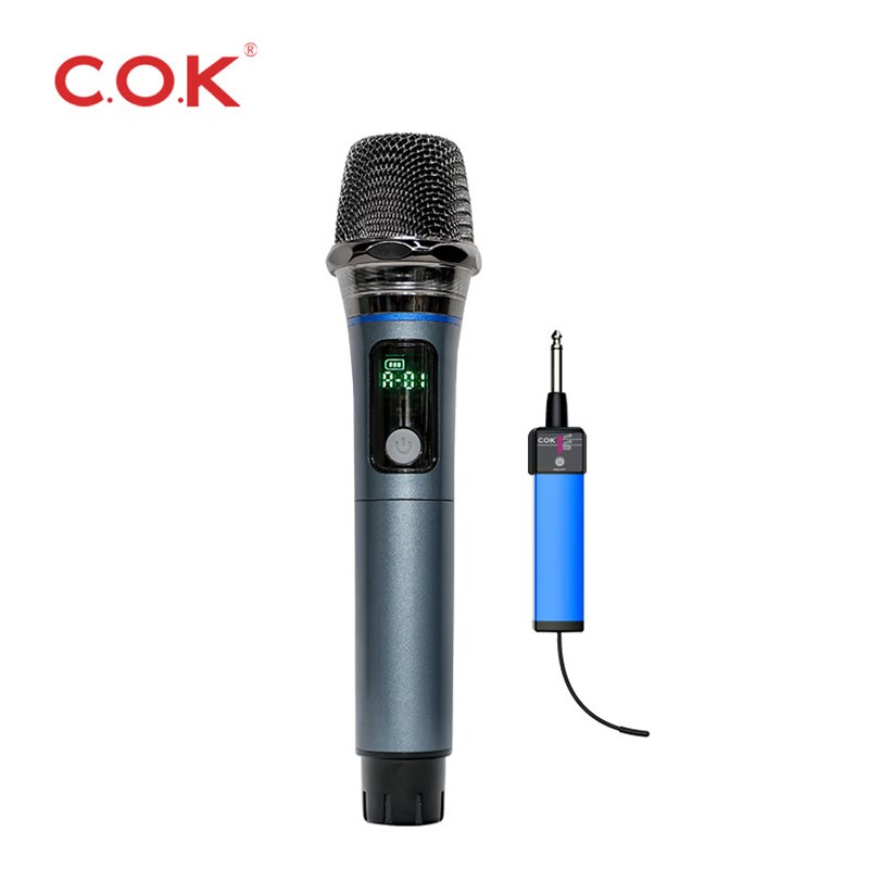 COK手持MW-1100-24一拖二通用无线话筒家用K歌KTV唱歌户外麦克风
