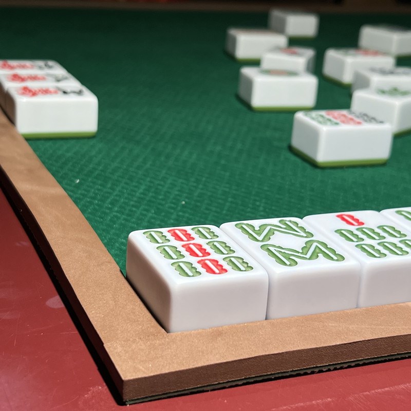 有边框台垫软面折叠手搓静音桌布垫加厚消音隔音日麻桌垫