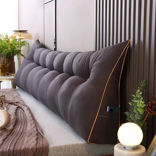 三角软包床头靠枕榻榻米飘窗大靠背宿G舍防撞抱枕卧室床上护腰神