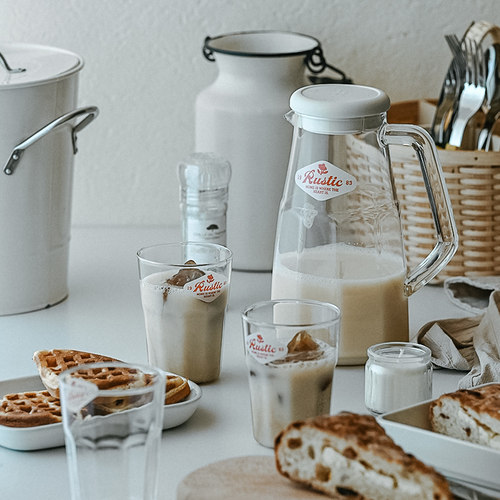 复古耐高温高硼硅加厚玻璃凉水壶大容量冷水O杯子家用电陶炉可烧