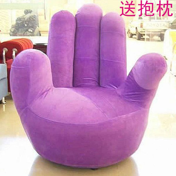 手指沙发椅五指沙发单人座椅卧室旋转懒人小沙发拇指椅子手掌沙发