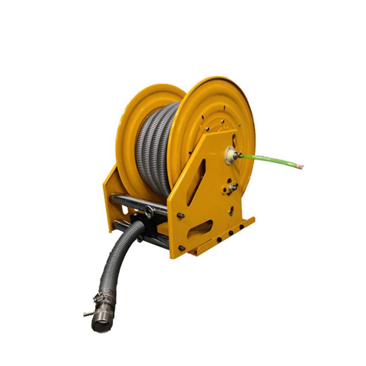 工业吸尘管卷盘负压除尘软管盘自动伸缩气管卷管器力山牌