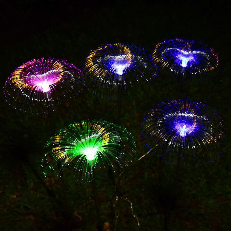 太阳能灯水母灯户外插地灯庭院灯花园别墅装饰灯七草坪灯