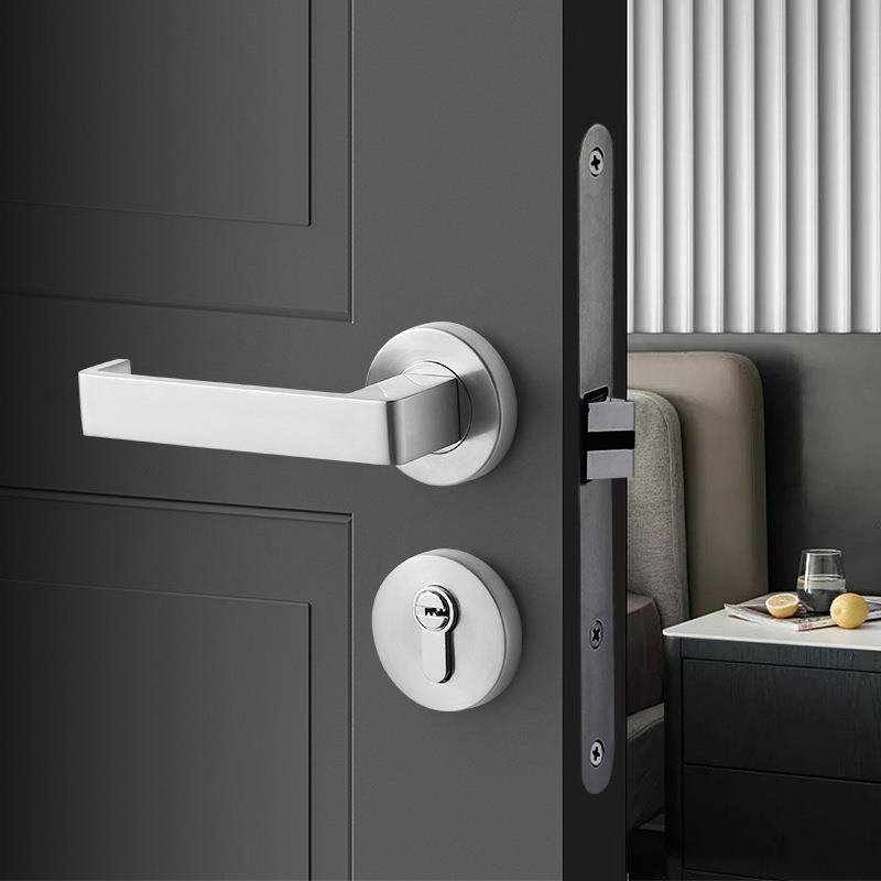 瑞璂新款圆形房门卫生间分体门锁执手锁静音简约分体锁款式多样