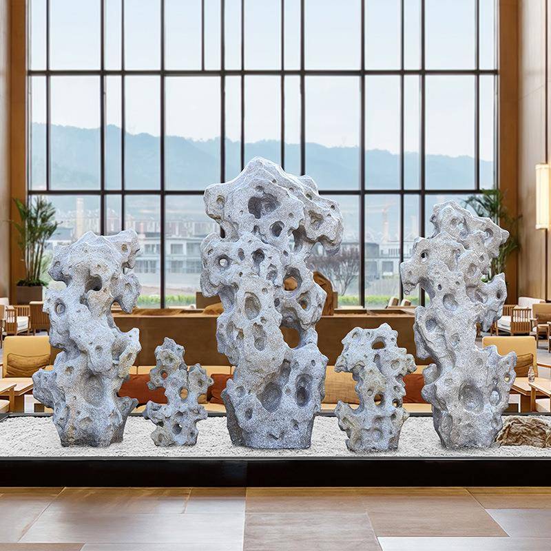 双面仿真太湖石假山造景观摆件落地户外装饰景观中式庭院花园布置