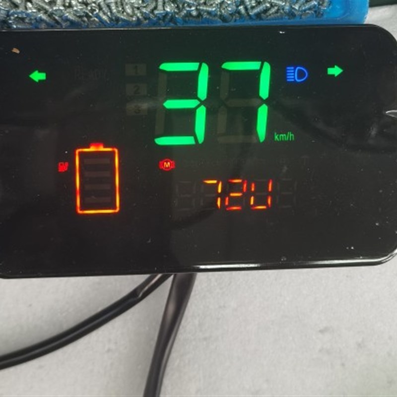 电动车Led液晶仪表实时电压显示48v60v72V84V96V通用改装T1-2