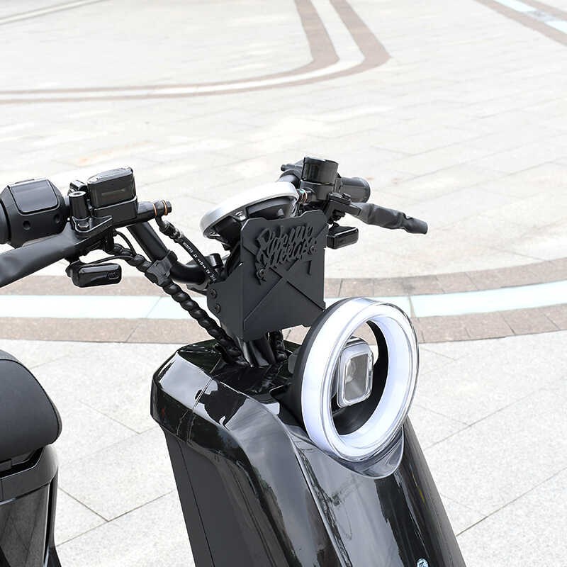 适用小牛UMAX仪表挡U3改装配件前风挡线挡铝合金复古挡板