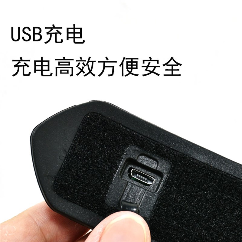 摩托头盔灯爆闪LED灯电动自行车骑行灯夜骑警示灯代驾安全灯USB充