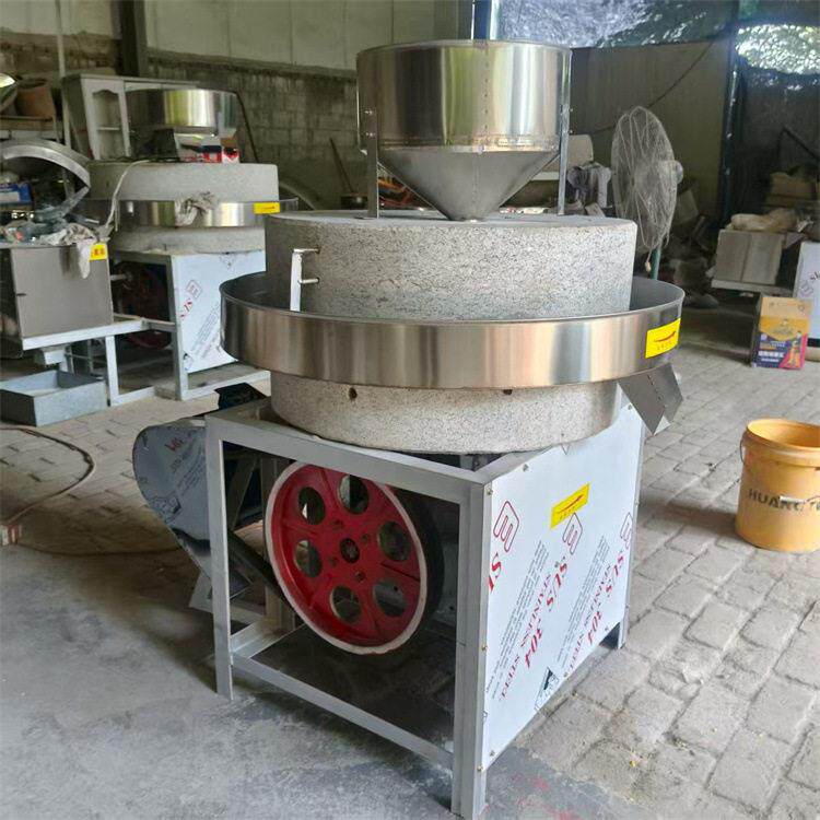 商用多功能电动石磨机小麦糊子绿豆磨浆机荞麦面青稞粗粮面石碾机