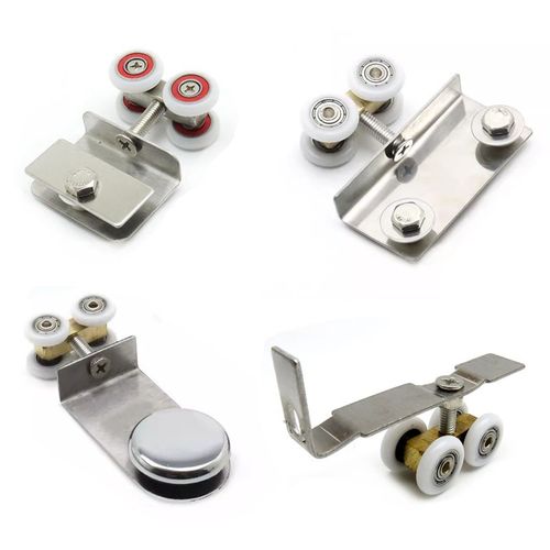 老款淋浴a房吊轮子滚轮滑轮玻璃移门轮移门吊夹吊片常规铜轮加吊