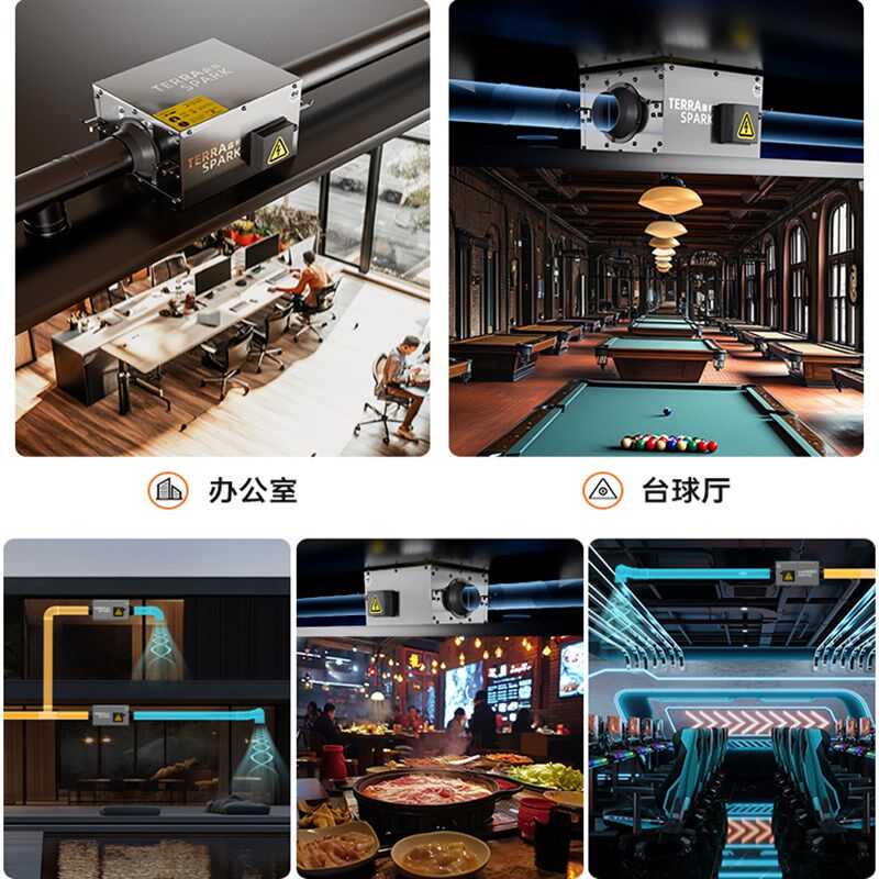 新风系统家用全屋通风换气机强力超静音管道抽风机商用排烟换气机