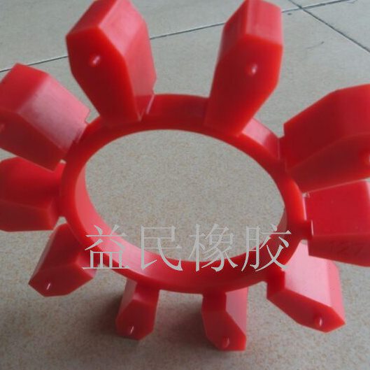 空压机梅花联轴器缓冲垫 弹性块 十角胶 八角轮 凌形梅花减震胶垫