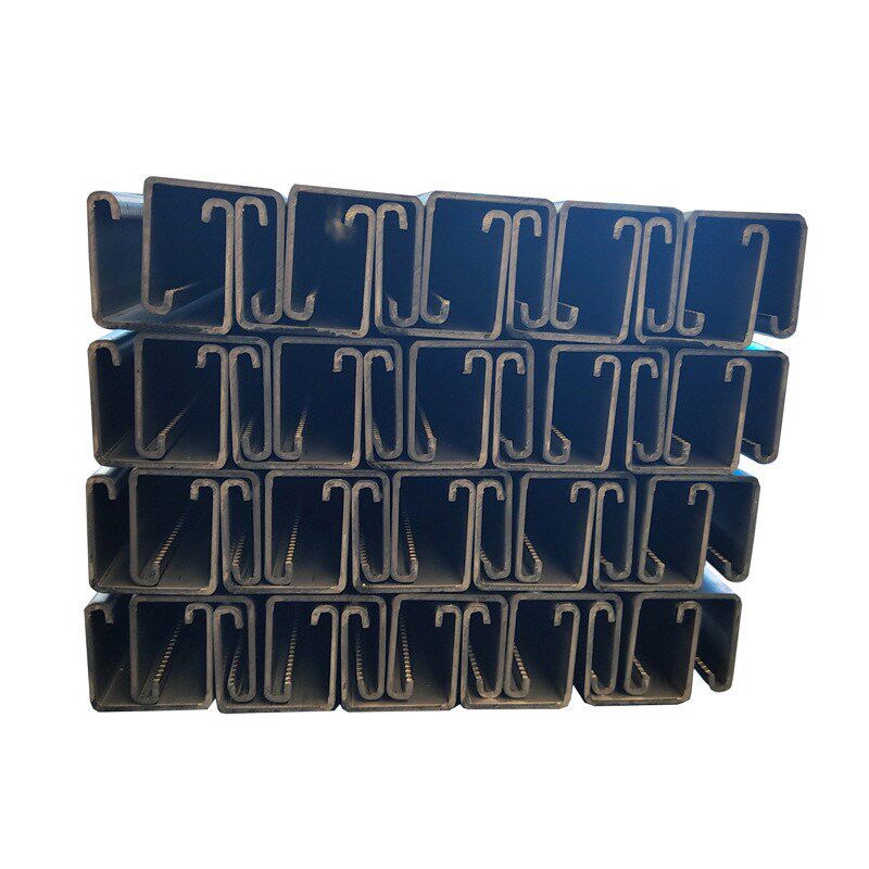 不锈钢c型钢檩条41*21冲孔z型钢支架光伏41*41Wc型钢桥架支架