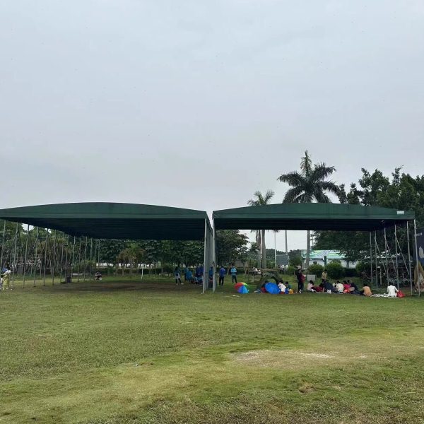 推拉雨棚仓库仓储活动工地帐篷户外伸缩式顶篷大排挡防雨厂房过道
