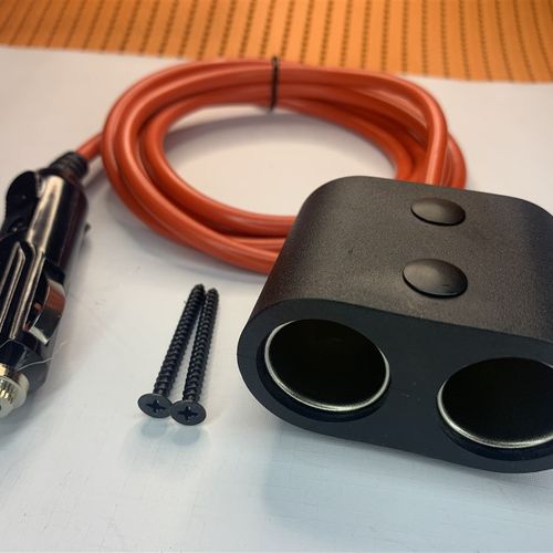 大功率汽车d载点烟器插座母座一拖二一分二电源分线器热垫加粗延