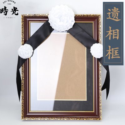 故人老人相框实木遗像框特制挂墙相框12寸16寸遗照摆件实木像框