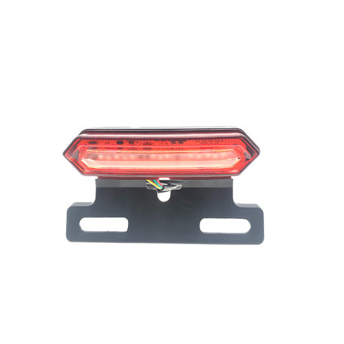 代驾电动车尾灯红蓝爆闪警示灯3648V加装二S合一带刹车灯通用