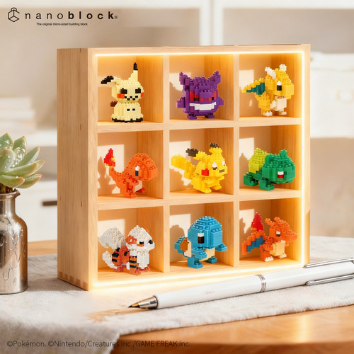 日本nanoblock宝可梦微型迷你小颗粒拼装积木皮卡丘喷火龙玩具
