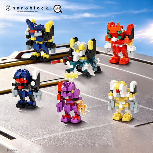 日本nanoblock小颗粒积木EVA新世纪福音战士盲袋第一弹拼装玩具